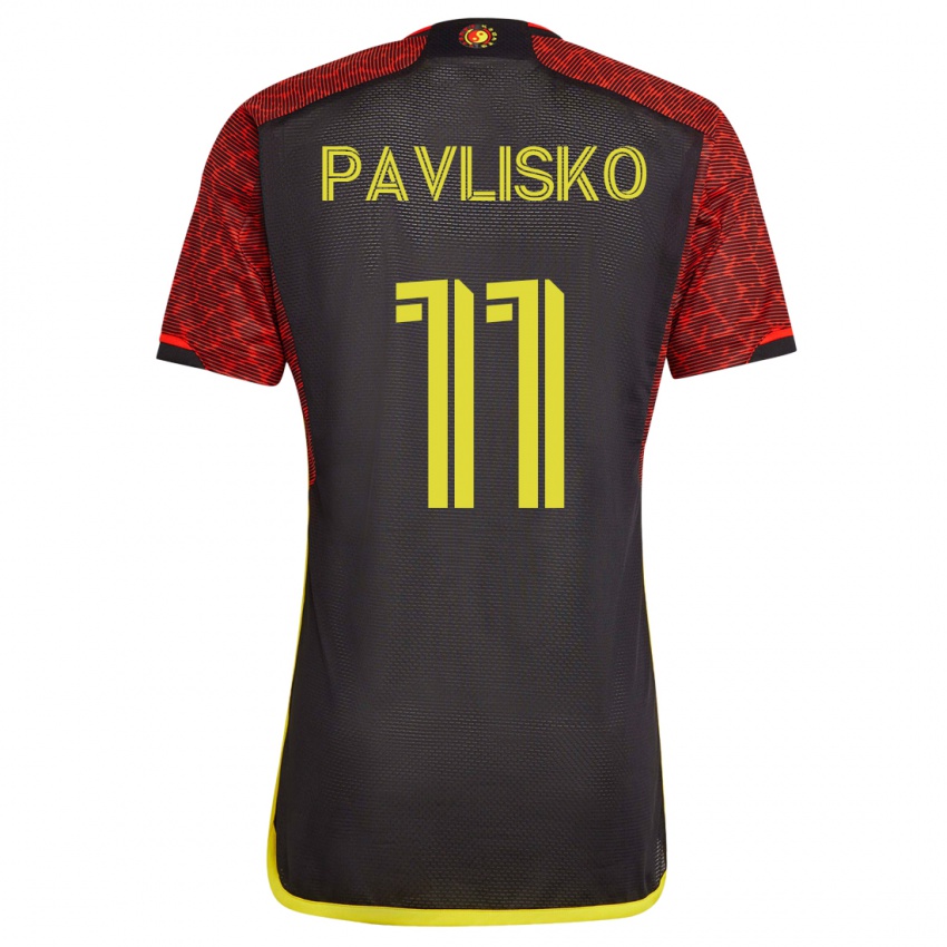 Bambino Maglia Kirsten Pavlisko #11 Arancia Kit Gara Away 2023/24 Maglietta