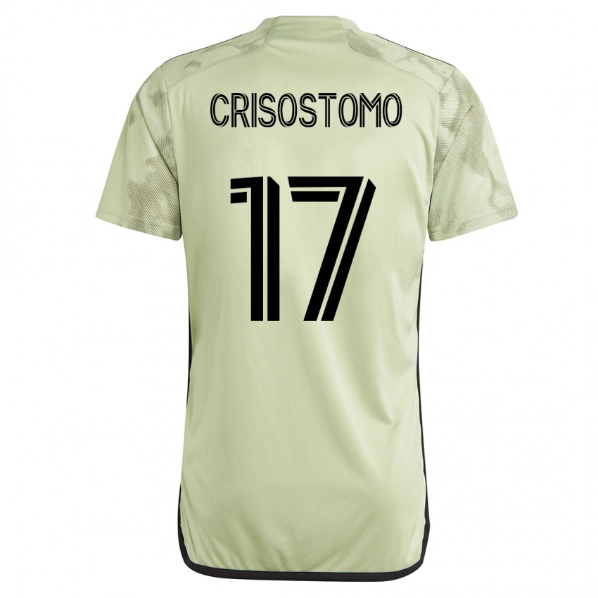 Bambino Maglia Danny Crisostomo #17 Verde Kit Gara Away 2023/24 Maglietta