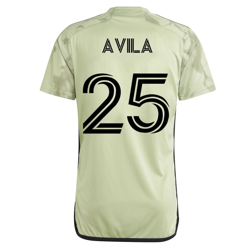 Bambino Maglia Armando Avila #25 Verde Kit Gara Away 2023/24 Maglietta