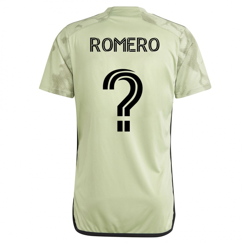 Bambino Maglia James Romero #0 Verde Kit Gara Away 2023/24 Maglietta