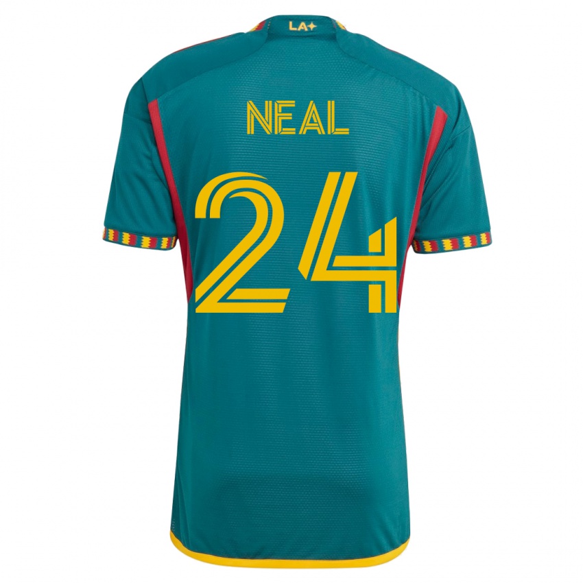 Bambino Maglia Jalen Neal #24 Verde Kit Gara Away 2023/24 Maglietta