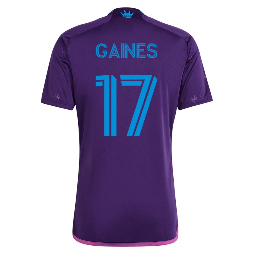 Bambino Maglia Mckinze Gaines #17 Viola Kit Gara Away 2023/24 Maglietta