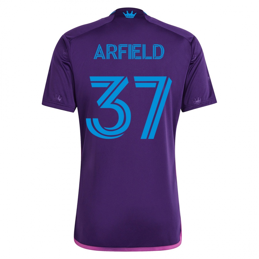 Bambino Maglia Scott Arfield #37 Viola Kit Gara Away 2023/24 Maglietta