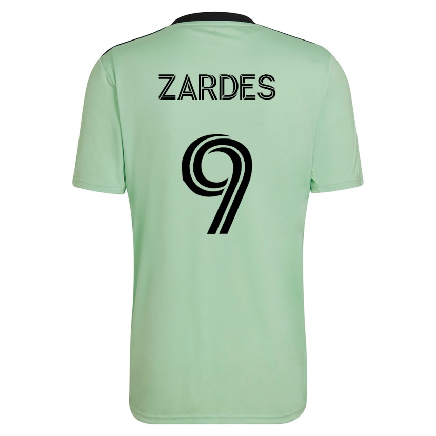 Bambino Maglia Gyasi Zardes #9 Verde Chiaro Kit Gara Away 2023/24 Maglietta