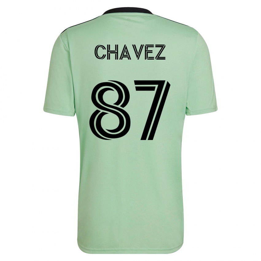 Bambino Maglia Alfonso Ocampo-Chávez #87 Verde Chiaro Kit Gara Away 2023/24 Maglietta