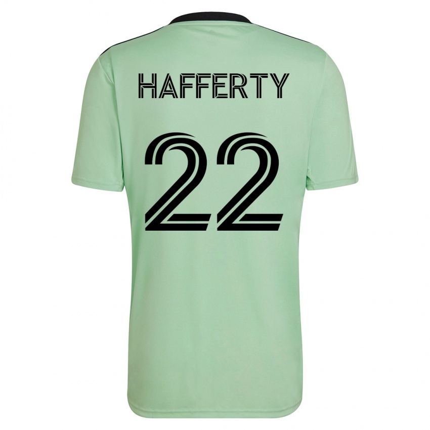 Bambino Maglia Joe Hafferty #22 Verde Chiaro Kit Gara Away 2023/24 Maglietta
