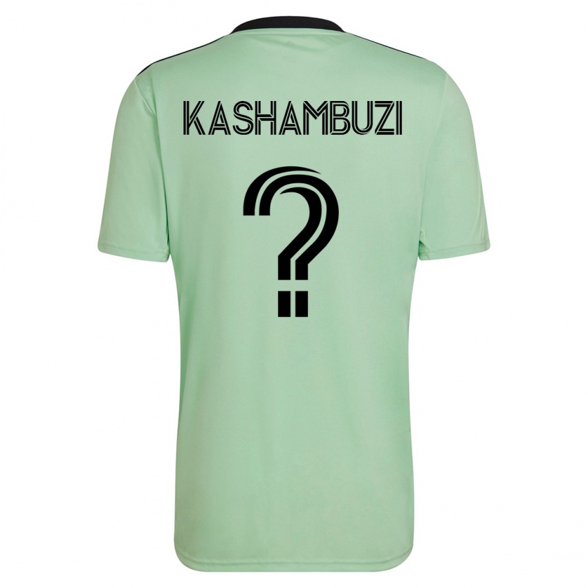 Bambino Maglia Nick Kashambuzi #0 Verde Chiaro Kit Gara Away 2023/24 Maglietta