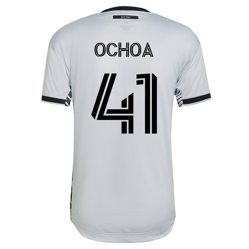 Bambino Maglia Emmanuel Ochoa #41 Bianco Kit Gara Away 2023/24 Maglietta