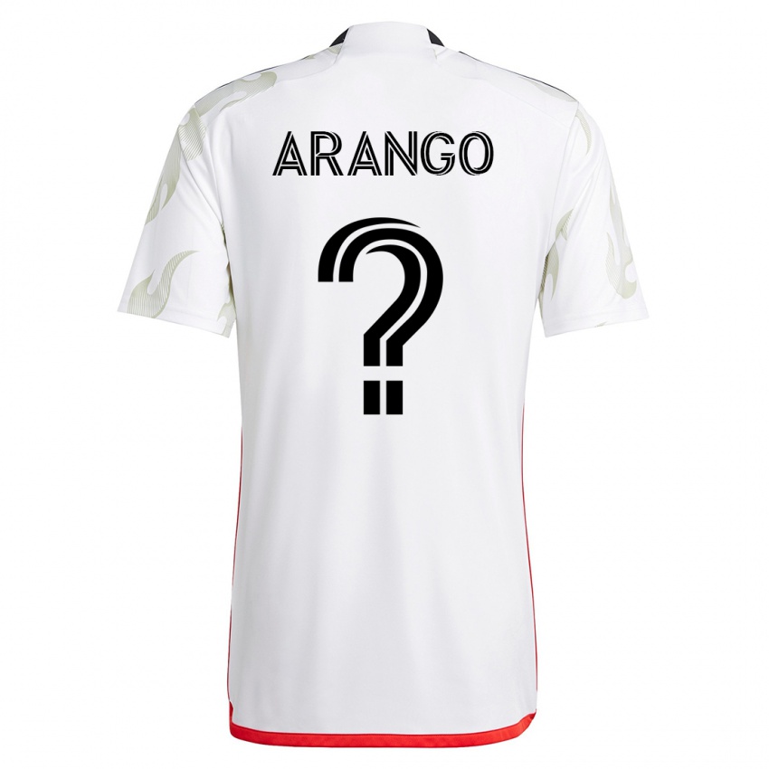 Bambino Maglia Nicolas Arango #0 Bianco Kit Gara Away 2023/24 Maglietta
