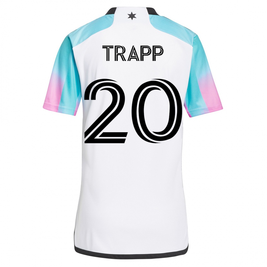 Bambino Maglia Wil Trapp #20 Bianco Kit Gara Away 2023/24 Maglietta