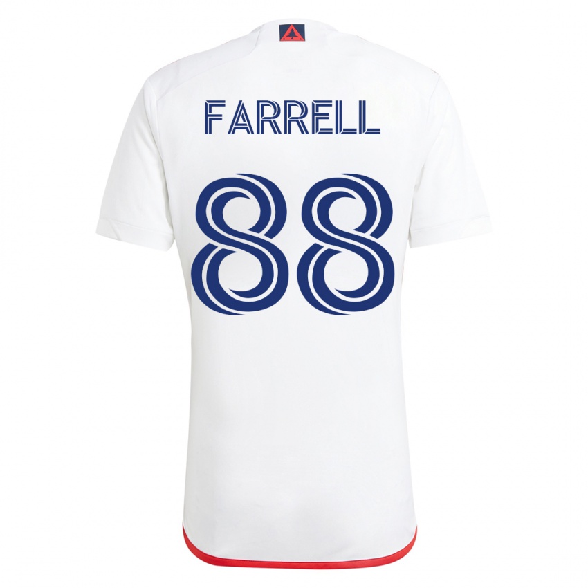 Bambino Maglia Andrew Farrell #88 Bianco Rosso Kit Gara Away 2023/24 Maglietta