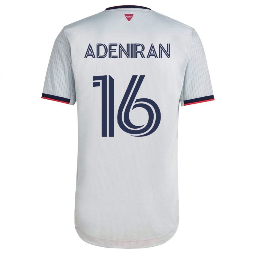 Bambino Maglia Samuel Adeniran #16 Bianco Kit Gara Away 2023/24 Maglietta