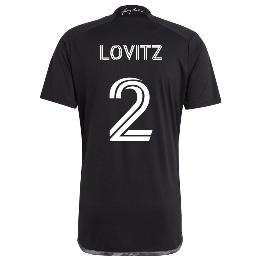 Bambino Maglia Daniel Lovitz #2 Nero Kit Gara Away 2023/24 Maglietta