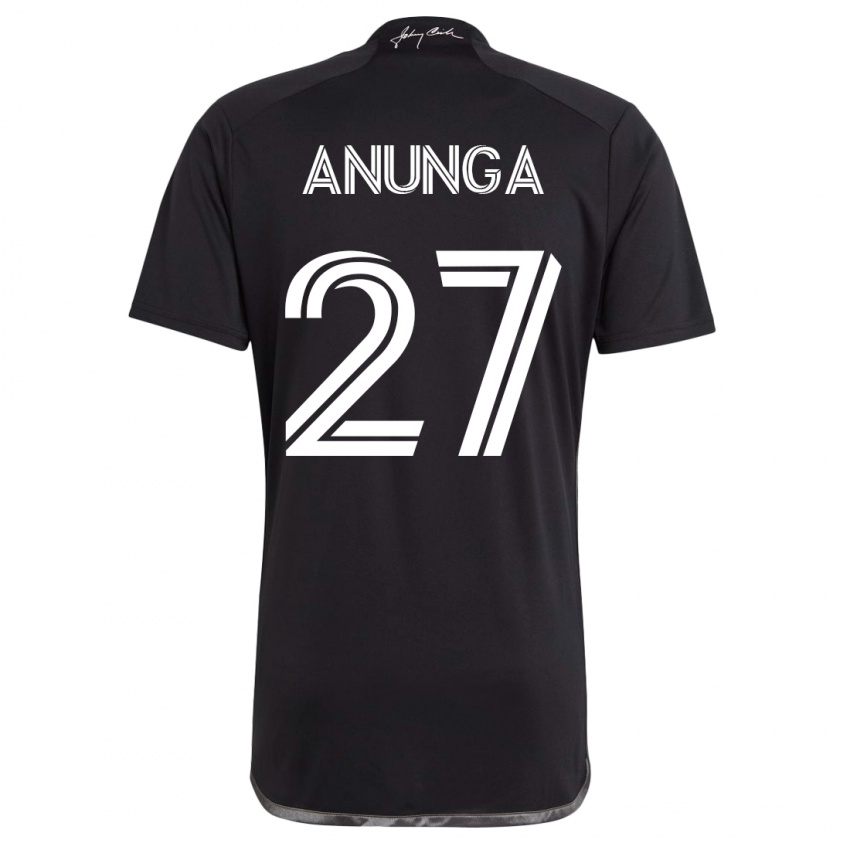 Bambino Maglia Tah Anunga #27 Nero Kit Gara Away 2023/24 Maglietta