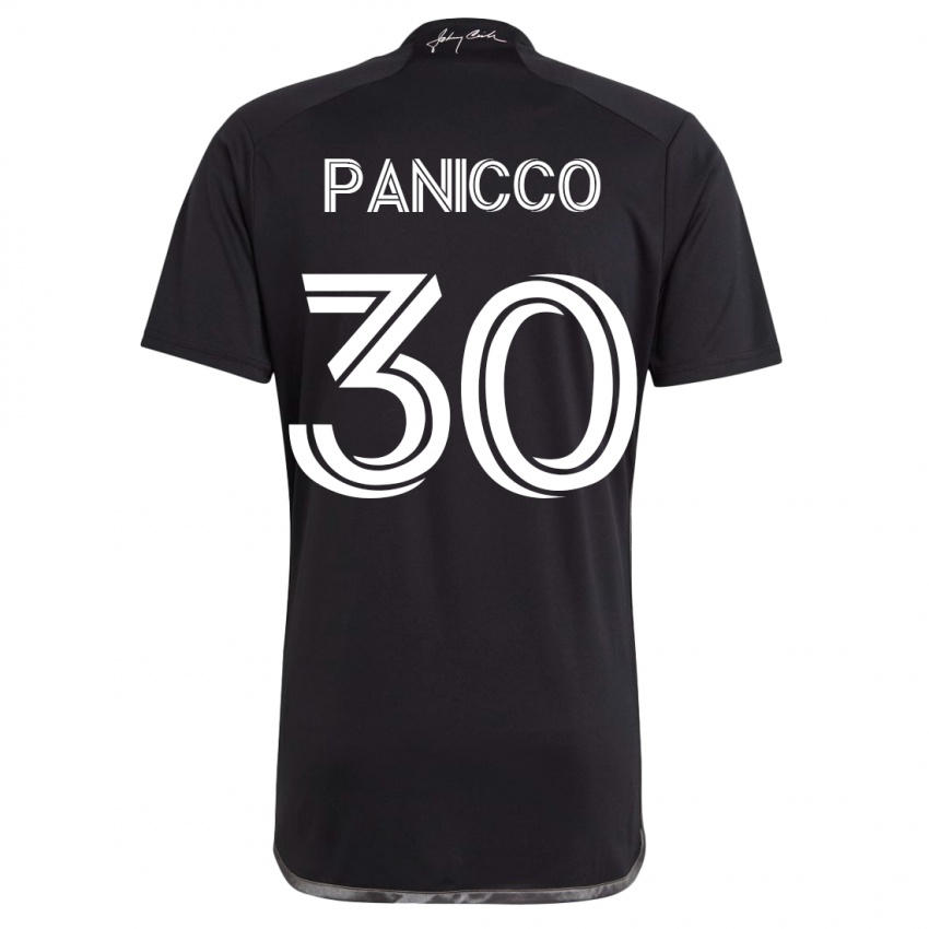 Bambino Maglia Elliot Panicco #30 Nero Kit Gara Away 2023/24 Maglietta