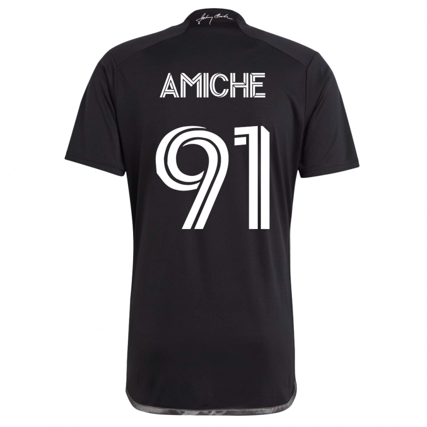 Bambino Maglia Kemy Amiche #91 Nero Kit Gara Away 2023/24 Maglietta