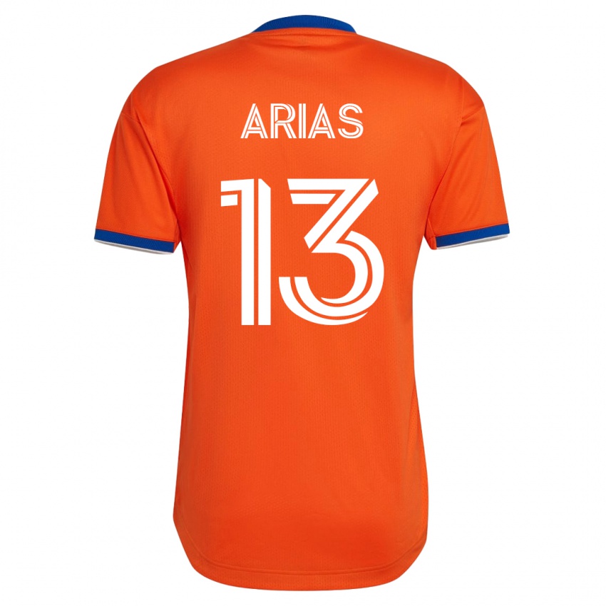 Bambino Maglia Santiago Arias #13 Bianco Kit Gara Away 2023/24 Maglietta