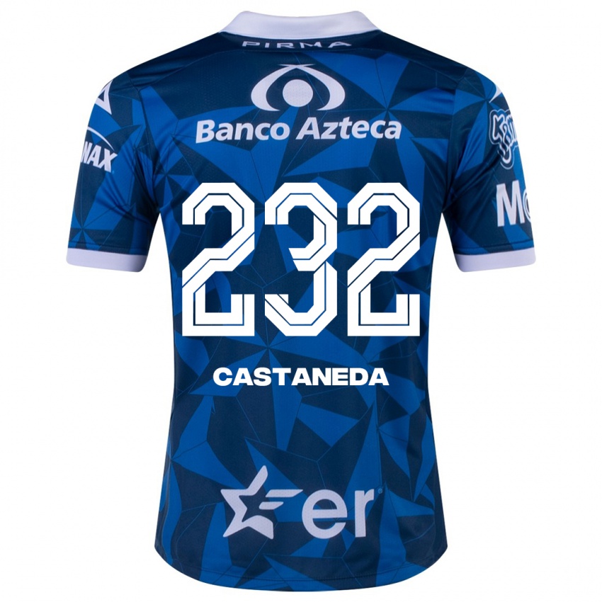 Bambino Maglia Ángel Castañeda #232 Blu Kit Gara Away 2023/24 Maglietta