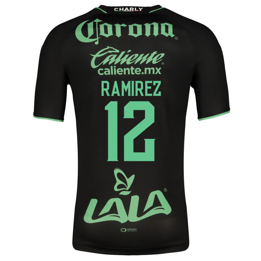 Bambino Maglia Santiago Ramírez #12 Nero Kit Gara Away 2023/24 Maglietta