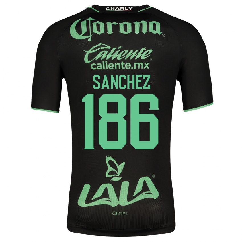 Bambino Maglia David Sánchez #186 Nero Kit Gara Away 2023/24 Maglietta