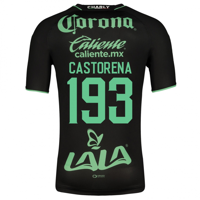 Bambino Maglia Damián Castorena #193 Nero Kit Gara Away 2023/24 Maglietta