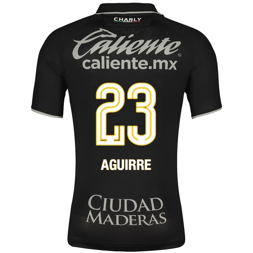 Bambino Maglia Zoe Aguirre #23 Nero Kit Gara Away 2023/24 Maglietta