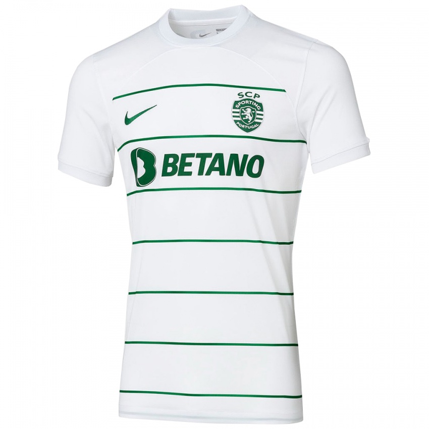Bambino Maglia Guilherme Santos #0 Bianco Kit Gara Away 2023/24 Maglietta