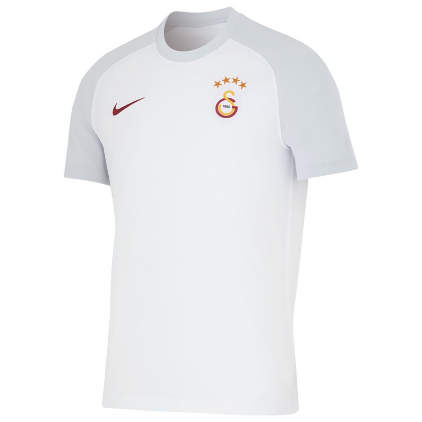 Bambino Maglia Mahmuthan Caliskan #0 Bianco Kit Gara Away 2023/24 Maglietta