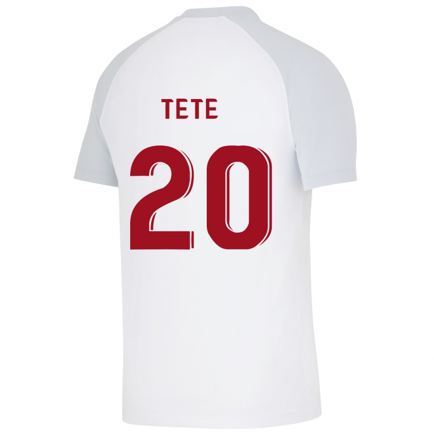 Bambino Maglia Tete #20 Bianco Kit Gara Away 2023/24 Maglietta