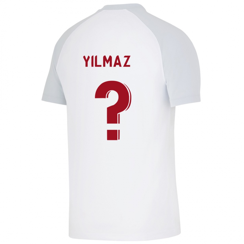 Bambino Maglia Berat Yilmaz #0 Bianco Kit Gara Away 2023/24 Maglietta