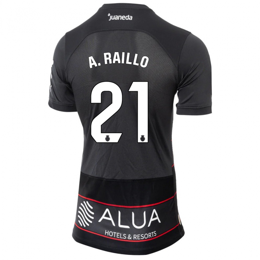 Bambino Maglia Antonio Raíllo #21 Nero Kit Gara Away 2023/24 Maglietta