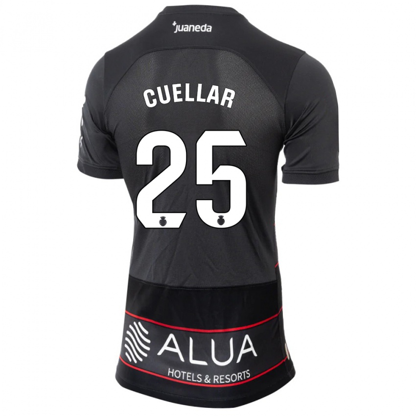 Bambino Maglia Iván Cuéllar #25 Nero Kit Gara Away 2023/24 Maglietta