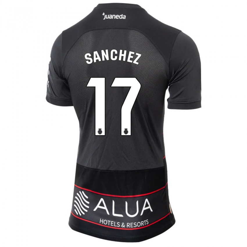 Bambino Maglia Avelino Sánchez #17 Nero Kit Gara Away 2023/24 Maglietta