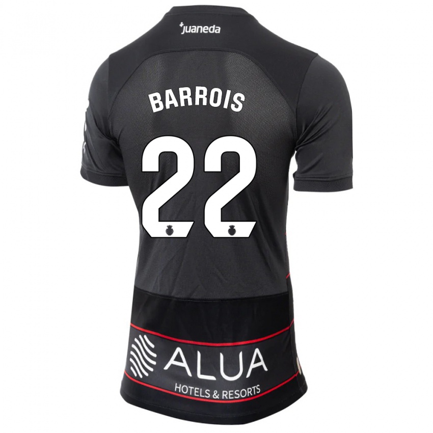 Bambino Maglia Eliott Barrois #22 Nero Kit Gara Away 2023/24 Maglietta