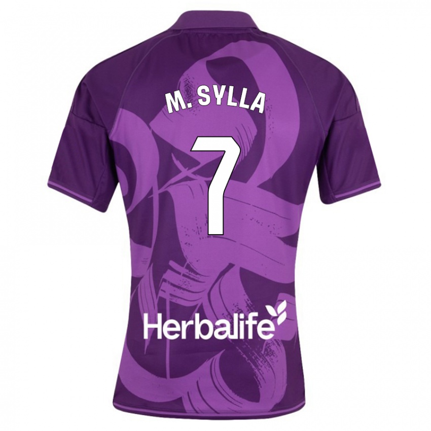 Bambino Maglia Mamadou Sylla #7 Viola Kit Gara Away 2023/24 Maglietta