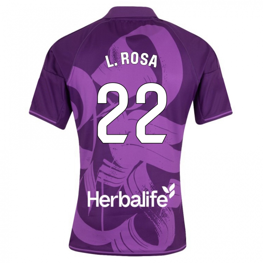 Bambino Maglia Lucas Rosa #22 Viola Kit Gara Away 2023/24 Maglietta