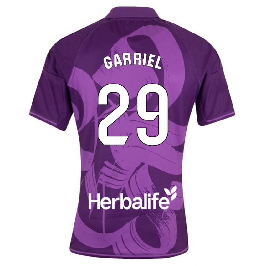 Bambino Maglia Iván Garriel #29 Viola Kit Gara Away 2023/24 Maglietta