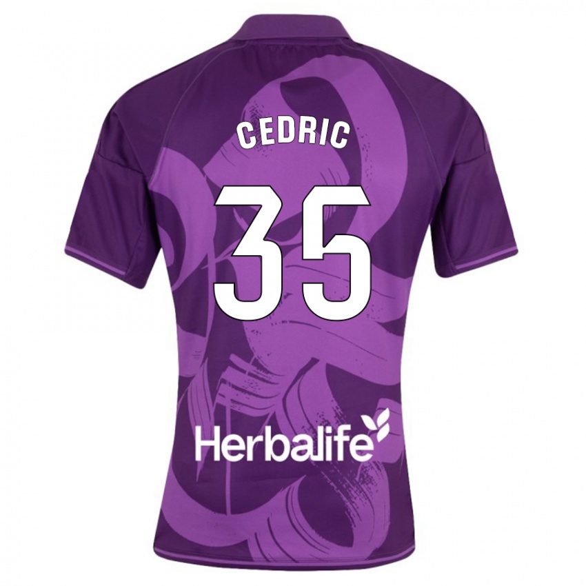 Bambino Maglia Iván Cédric #35 Viola Kit Gara Away 2023/24 Maglietta