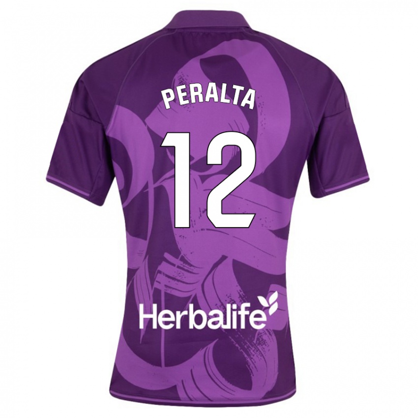 Bambino Maglia Fernando Peralta #12 Viola Kit Gara Away 2023/24 Maglietta