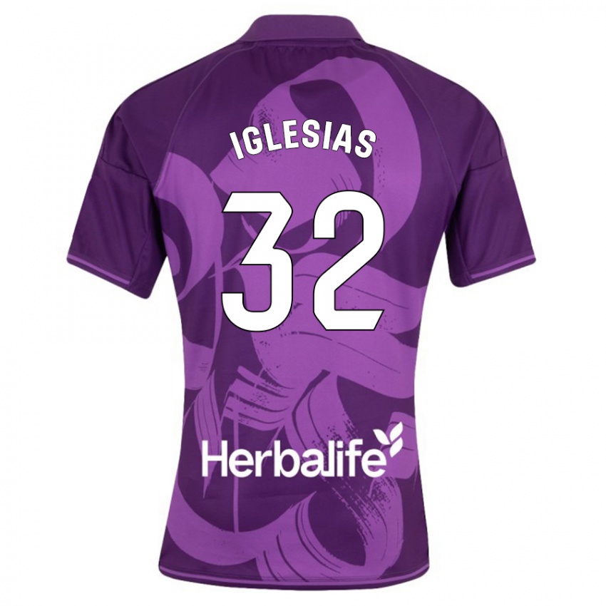 Bambino Maglia Koke Iglesias #32 Viola Kit Gara Away 2023/24 Maglietta