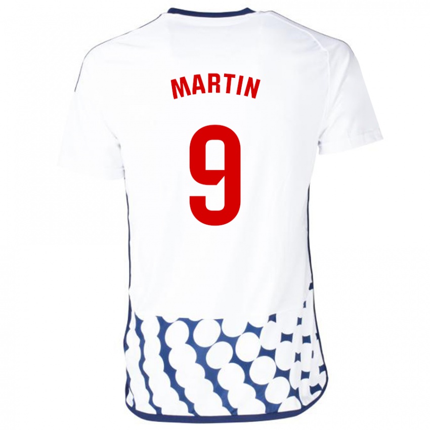 Bambino Maglia Carlos Martin #9 Bianco Kit Gara Away 2023/24 Maglietta