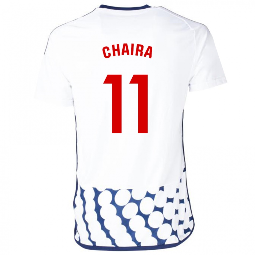 Bambino Maglia Ilyas Chaira #11 Bianco Kit Gara Away 2023/24 Maglietta