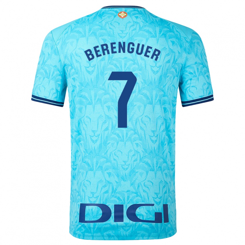 Bambino Maglia Álex Berenguer #7 Cielo Blu Kit Gara Away 2023/24 Maglietta