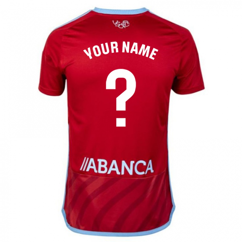 Bambino Maglia Il Tuo Nome #0 Rosso Kit Gara Away 2023/24 Maglietta