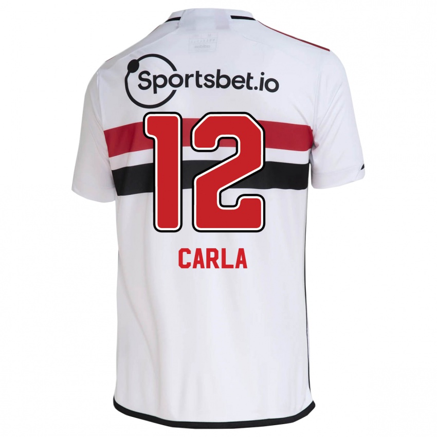 Uomo Maglia Carla Maria Da Silva #12 Bianco Kit Gara Home 2023/24 Maglietta