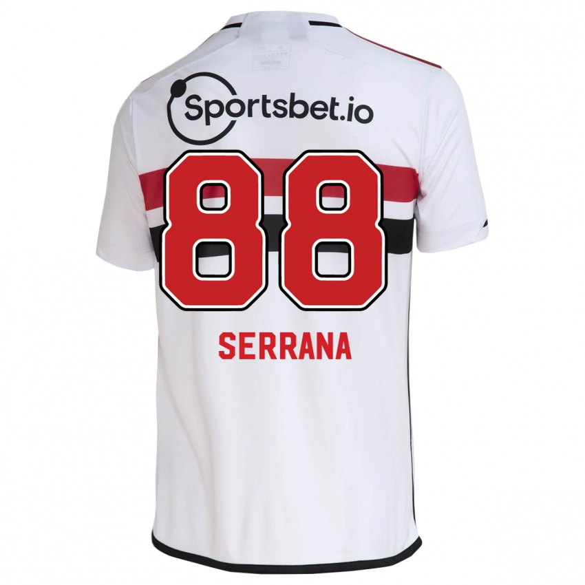 Uomo Maglia Serrana #88 Bianco Kit Gara Home 2023/24 Maglietta