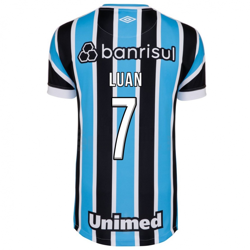 Uomo Maglia Luan #7 Blu Kit Gara Home 2023/24 Maglietta