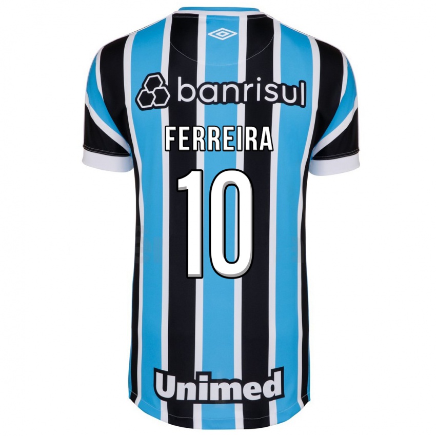 Uomo Maglia Ferreira #10 Blu Kit Gara Home 2023/24 Maglietta