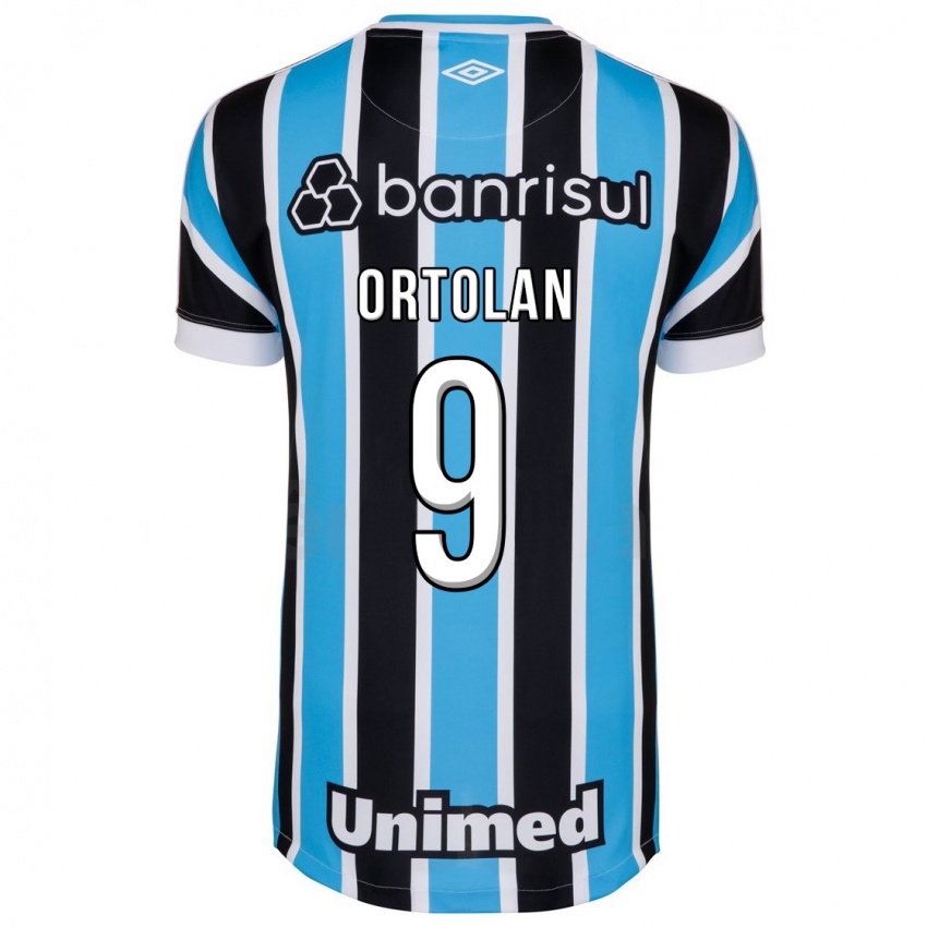 Uomo Maglia Dani Ortolan #9 Blu Kit Gara Home 2023/24 Maglietta