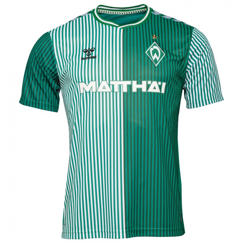 Uomo Maglia Mitchell Weiser #8 Verde Kit Gara Home 2023/24 Maglietta